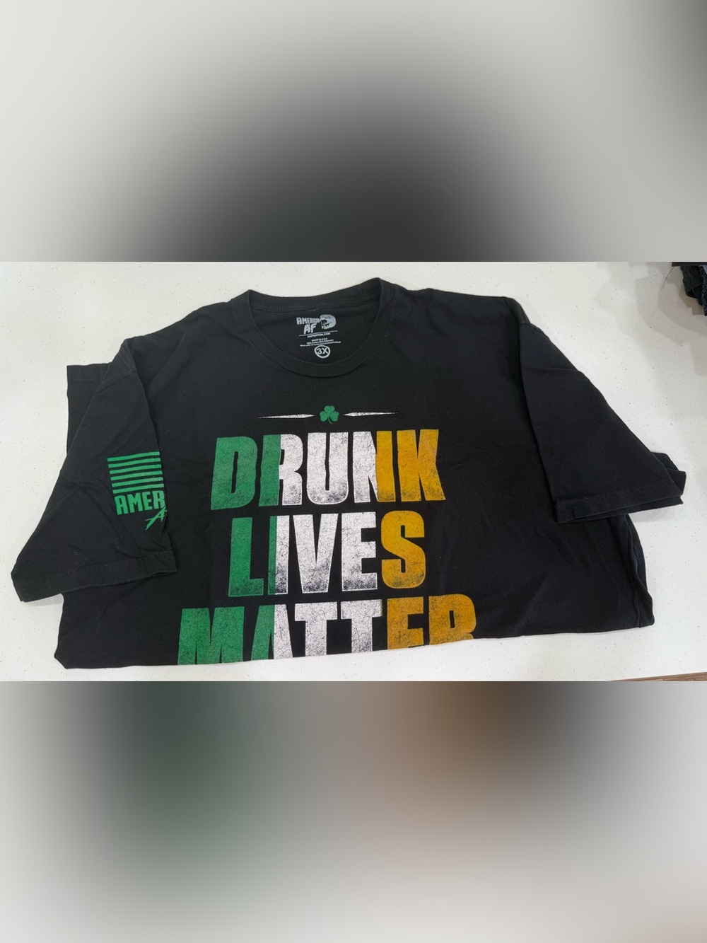 Black 'Drunk Lives Matter' Graphic Tee